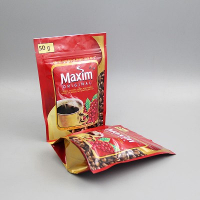 Frosted Plastic Zipper Bag Made Craft Food Packaging Drawstring Low Moq Printing Digital Printed Stand Up Pouch