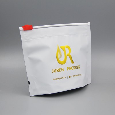 In Stock laminated smell proof label printed  edible plastic bag exit bag with zipper or safe zipper