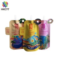 Wholesale Biodegradable Aluminum Foil  Stand Up Spout Pouch Food Packaging Bags for Liquid